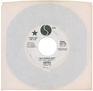 Lot #2600  Ramones Sire Records Promo 45 RPM Singles - Image 3