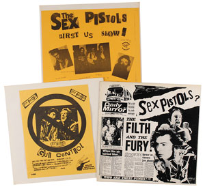 Lot #2606  Sex Pistols Group of (3) Bootleg Albums