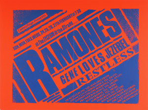 Lot #9250  Ramones London 1985 Poster - Image 1