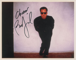Lot #9211 Billy Joel Signed Photograph - Image 1