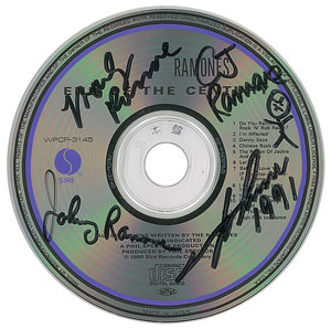 Lot #9235  Ramones 'End of the Century' Signed CD - Image 1