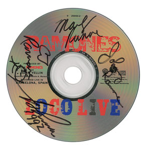 Lot #9237  Ramones 'Loco Live' Signed CD - Image 1