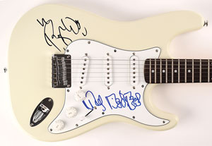 Lot #9112 Roger Waters and Nick Mason Signed Guitar - Image 2