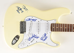 Lot #9184  AC/DC Signed Guitar - Image 2