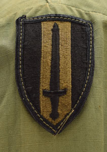 Lot #9168  Boston: Sib Hashian's Army Field Uniform with Boots and Helmet - Image 4