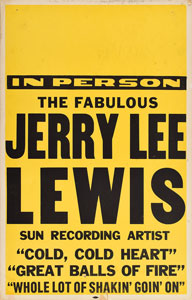 Lot #9140 Jerry Lee Lewis 'In Person' Poster