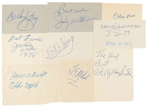 Lot #9127  Blues Legends Group of (9) Signatures