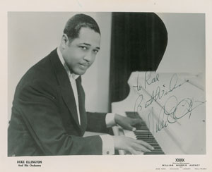 Lot #9132 Duke Ellington Signed Photograph - Image 1