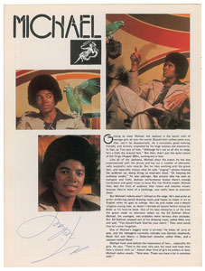 Lot #9281 The Jackson 5 Signed Program - Image 1