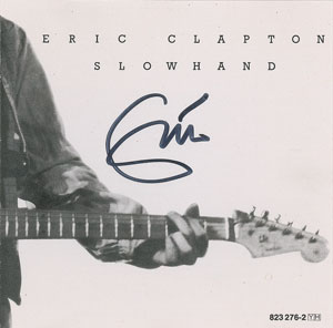 Lot #9201 Eric Clapton Signed CD Booklet