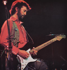 Lot #9203 Eric Clapton Signed Photograph