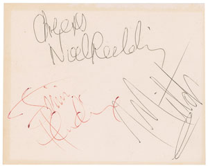 Lot #9068 Jimi Hendrix Experience Signatures