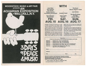 Lot #9157  Woodstock: Creedence Clearwater Revival Fillmore East Program - Image 2