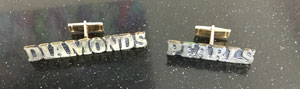 Lot #9290  Prince's Personally-Worn 'Diamonds and Pearls' Cufflinks - Image 2