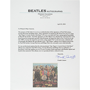 Lot #9326  Beatles: McCartney, Harrison, and Starr Signed Album - Image 2