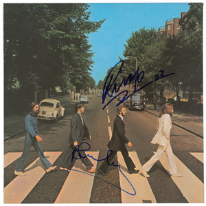 Lot #9377 Paul McCartney and Ringo Starr Signed