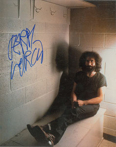 Lot #9359 Jerry Garcia Signed Photograph