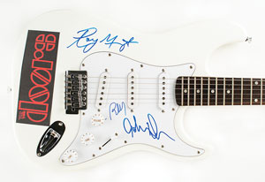 Lot #9353 The Doors Signed Guitar - Image 2