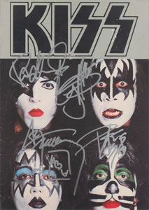 Lot #9214  KISS Signed Tour Program - Image 1