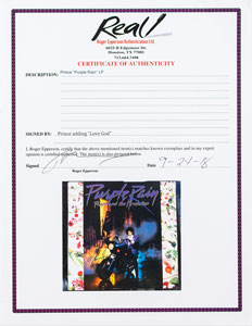 Lot #9291  Prince Signed Album - Image 2