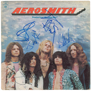 Lot #9317  Aerosmith Signed Album