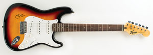 Lot #9345 Eric Clapton Signed Guitar - Image 1