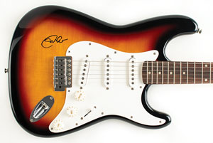 Lot #9345 Eric Clapton Signed Guitar - Image 2