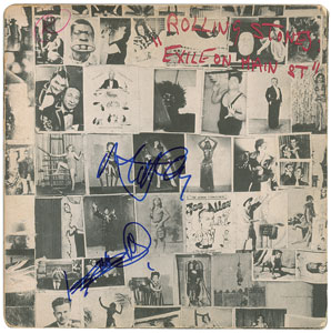 Lot #9368 Mick Jagger and Keith Richards Signed Album - Image 1
