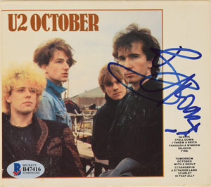 Lot #9412  U2: Bono Signed CD - Image 1