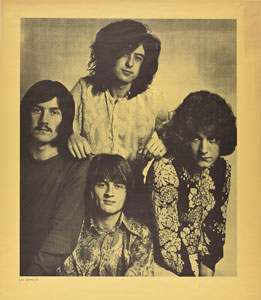 Lot #9106  Led Zeppelin 1969 Promotional Poster - Image 1