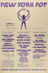 Lot #9073  New York Pop Festival 1970 Poster - Image 1