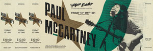 Lot #9059 Paul McCartney 1991 Mean Fiddler Ticket - Image 1