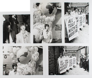 Lot #9062  Beatles 1967 'Our World' Photographs - Image 1
