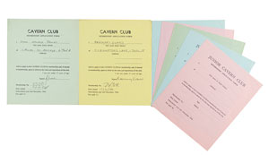 Lot #9064  Cavern Club 1960s Membership Application Forms - Image 1