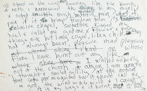 Lot #9222  T. Rex: Marc Bolan Handwritten Poem - Image 1