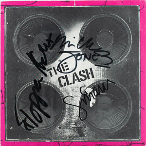 Lot #9260 The Clash Signed 45 RPM Sleeve - Image 1