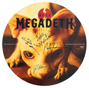 Lot #9275  Megadeth Signed Poster - Image 1