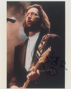 Lot #9204 Eric Clapton Signed Photograph