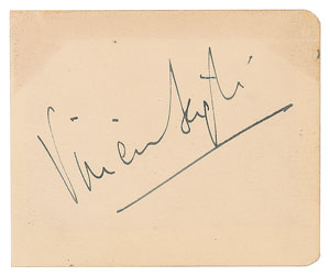 Lot #952 Vivien Leigh Signature