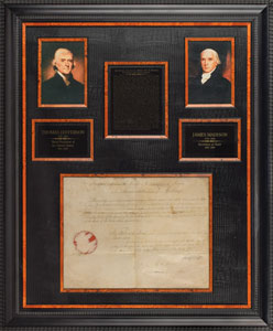 Lot #5 Thomas Jefferson and James Madison - Image 1