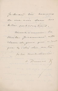 Lot #581 Alexandre Dumas, fils - Image 2