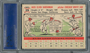 Lot #6031  1956 Topps #29 Jack Harshman - PSA MINT 9 - three Higher! - Image 2