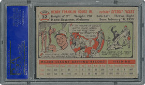 Lot #6034  1956 Topps #32 Frank House - PSA MINT 9 - one Higher! - Image 2