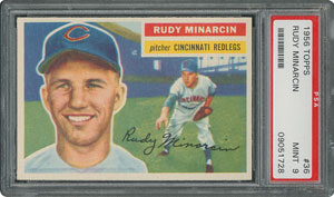 Lot #6038  1956 Topps #36 Rudy Minarcin - PSA MINT