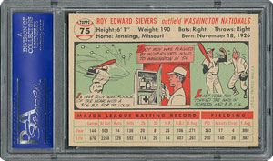 Lot #6079  1956 Topps #75 Roy Sievers - PSA MINT 9 - three Higher! - Image 2