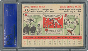 Lot #6088  1956 Topps #84 Babe Birrer - PSA MINT 9 - three Higher! - Image 2