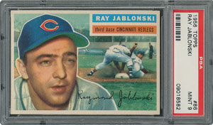 Lot #6092  1956 Topps #86 Ray Jablonski - PSA MINT 9 - None Higher! - Image 1