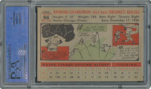 Lot #6092  1956 Topps #86 Ray Jablonski - PSA MINT 9 - None Higher! - Image 2