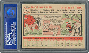 Lot #6100  1956 Topps #92 Red Wilson - PSA MINT 9 - None Higher! - Image 2
