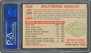 Lot #6110  1956 Topps #100 Orioles Team (Dated) - PSA NM-MT 8 - Two Higher! - Image 2